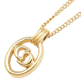 ディオール CDロゴ ペンダントネックレス ゴールド メッキ レディース Dior 【中古】
